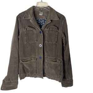 Women’s 55 DSL Diesel Vintage Corduroy Green Vintage Jacket Size Large!